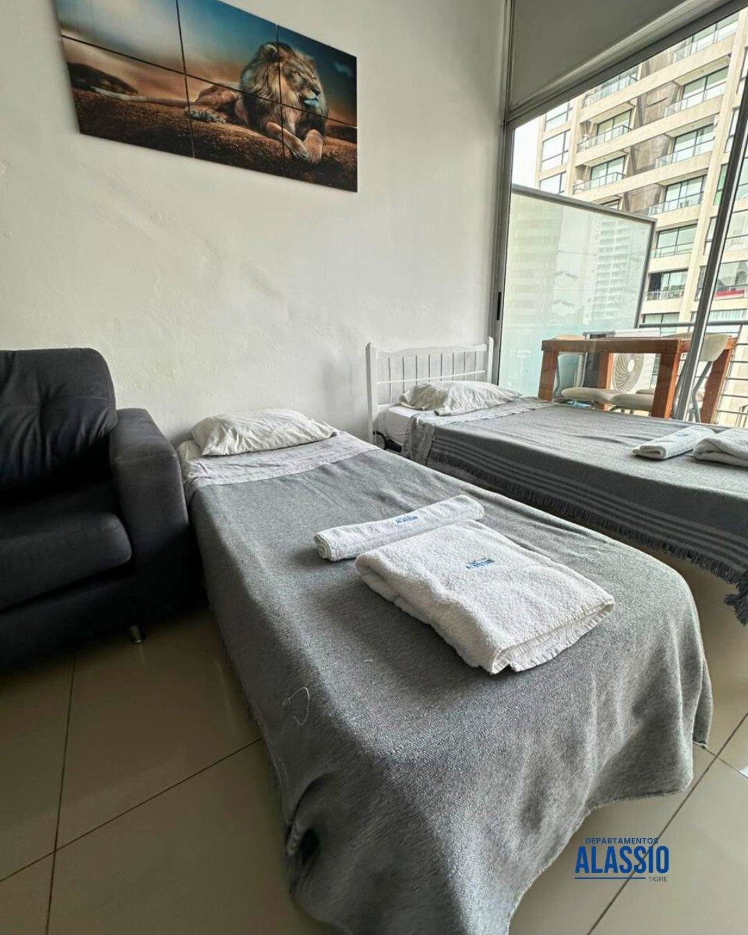 Dormitorio con camas individuales, Alassio 312