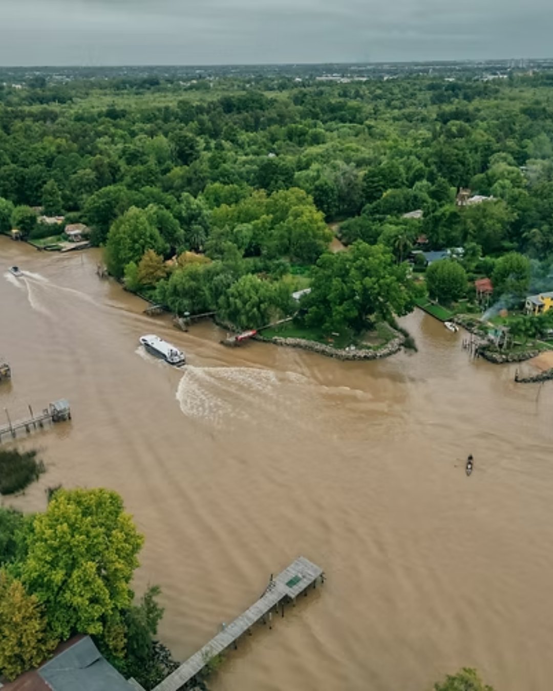 Vista aérea del Delta de Tigre